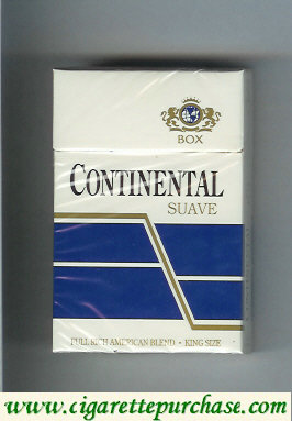 Continental suave cigarettes hard box king size